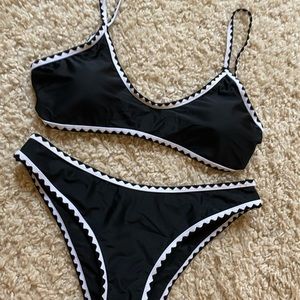 Black and white swim suit from SHEIN